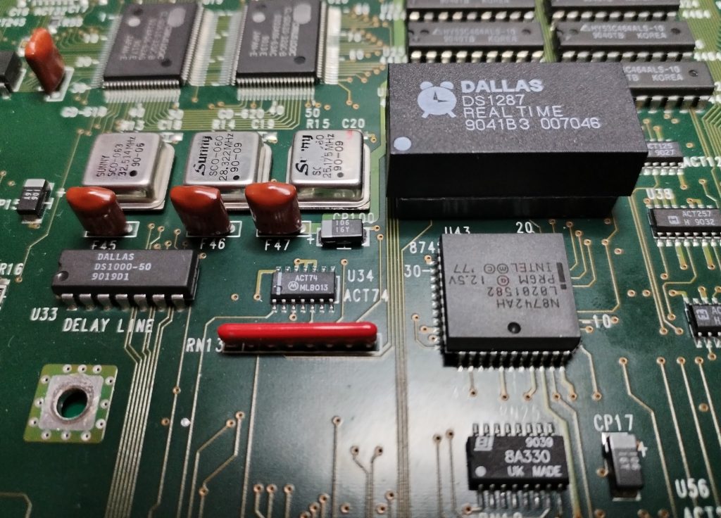 DS1287 - wylutowanie RTC i montaż podstawki
