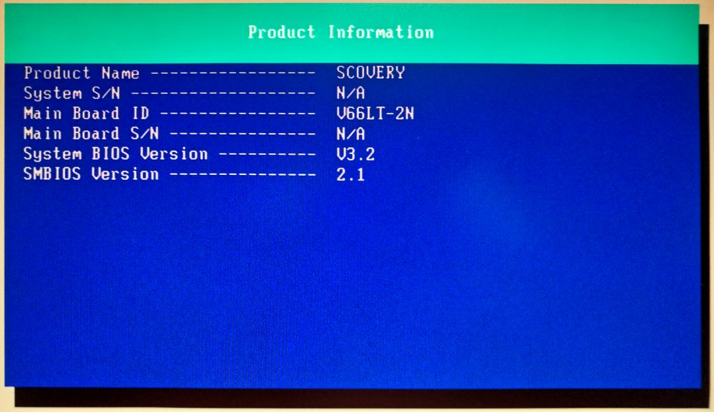 Siemens SCOVERY (V66LT-2N) BIOS