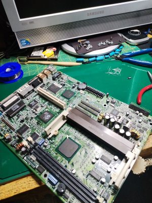 Siemens SCOVERY V66LT-2N wymiana kondensatorów