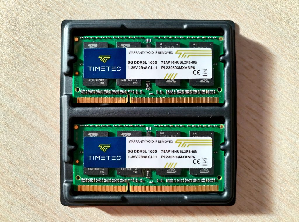 TIMETEC 2 x 8G DDR3L 1600 / 1.35V 2Rx8 CL11